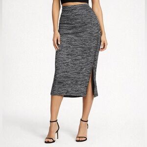 Express Black and Gray Pencil Skirt